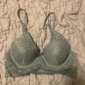 Marilyn Monroe Green Wired Lace Bra